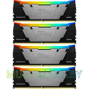 Оперативная память Kingston FURY Renegade RGB 4x8GB DDR4 PC4-25600 (KF432C16RB2AK4/32)